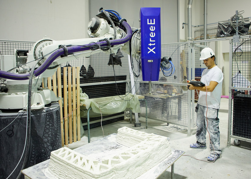 XtreeE s'associe au CNRS et à l’École des Ponts ParisTech pour l'industrialisation de bétons imprimés structurels